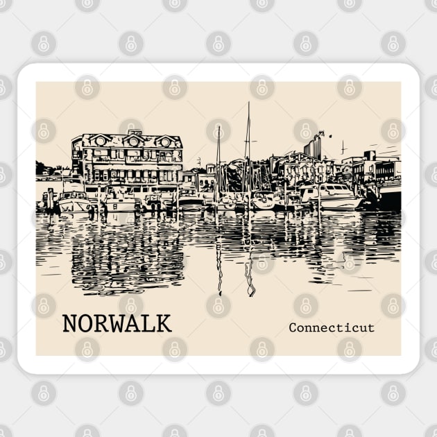 Norwalk Connecticut Sticker by Lakeric